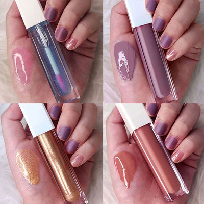 Logo Pink Nude Clear Lip Gloss Ladies Face Makeup